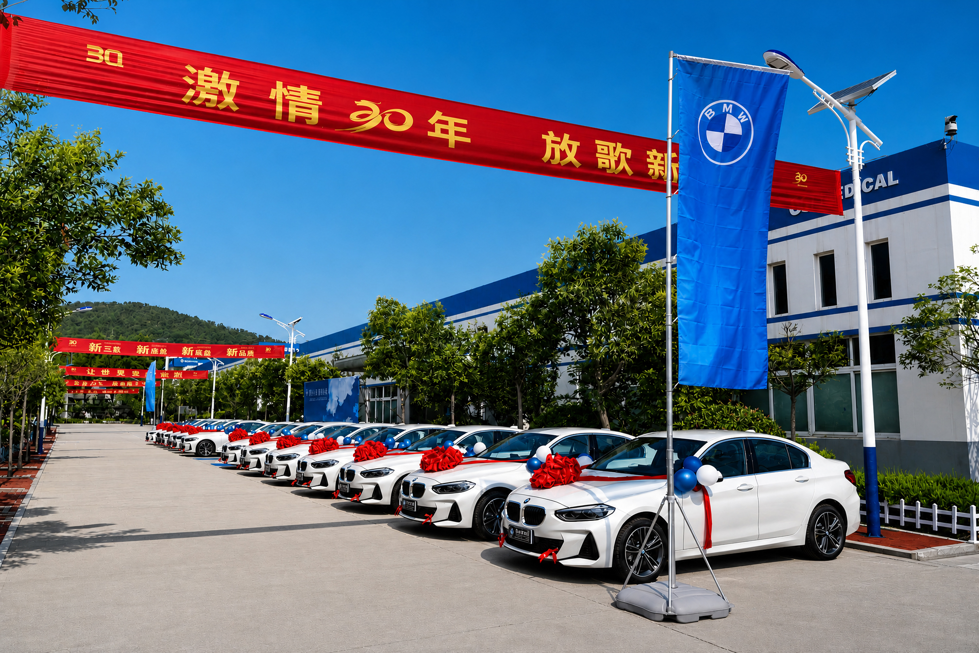 Sanqi employees at the 2023 BMW vehicle award ceremony