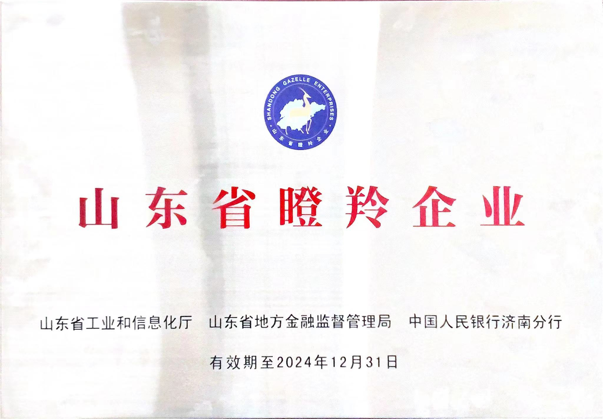 山东省瞪羚企业