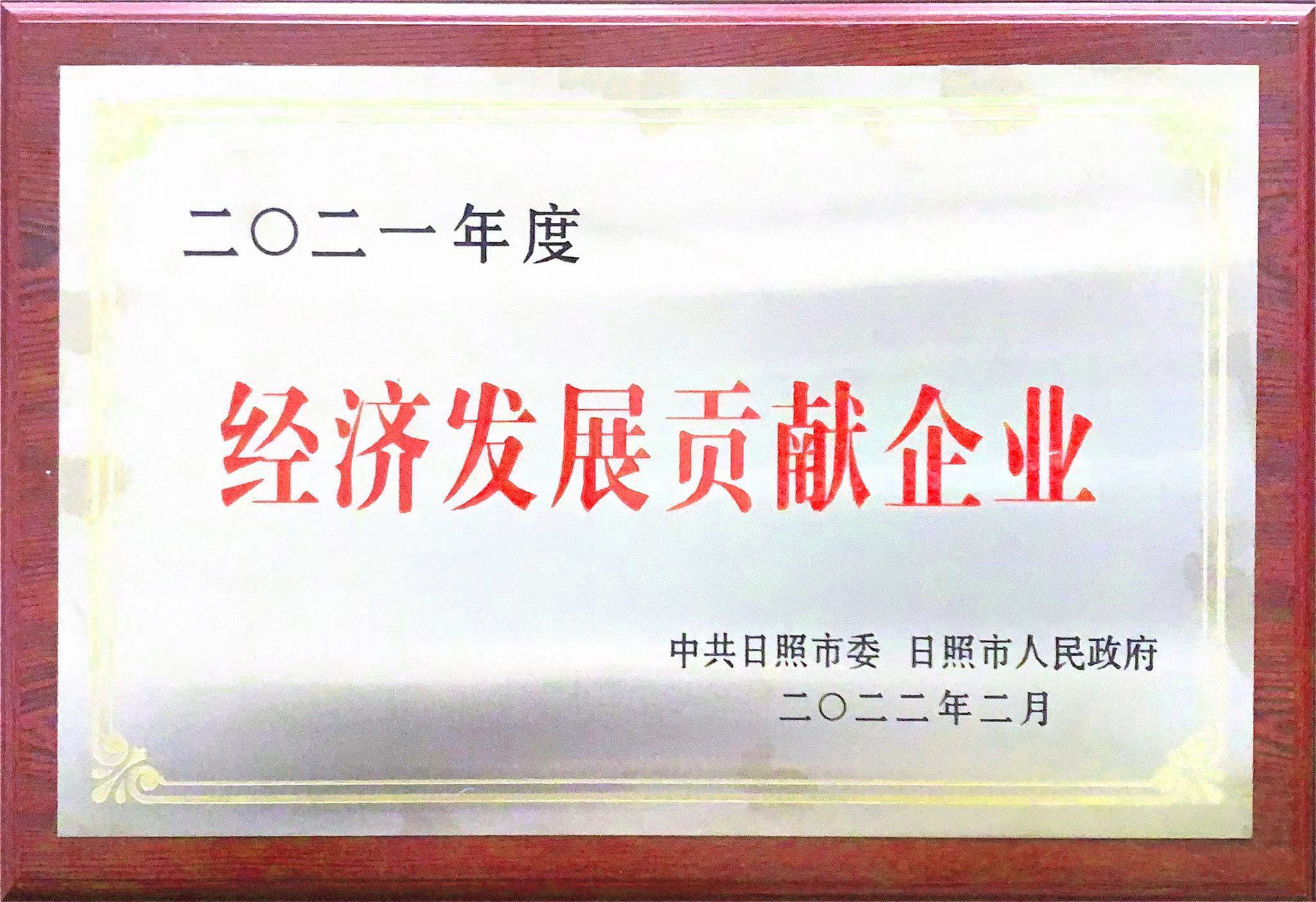 经济发展贡献奖