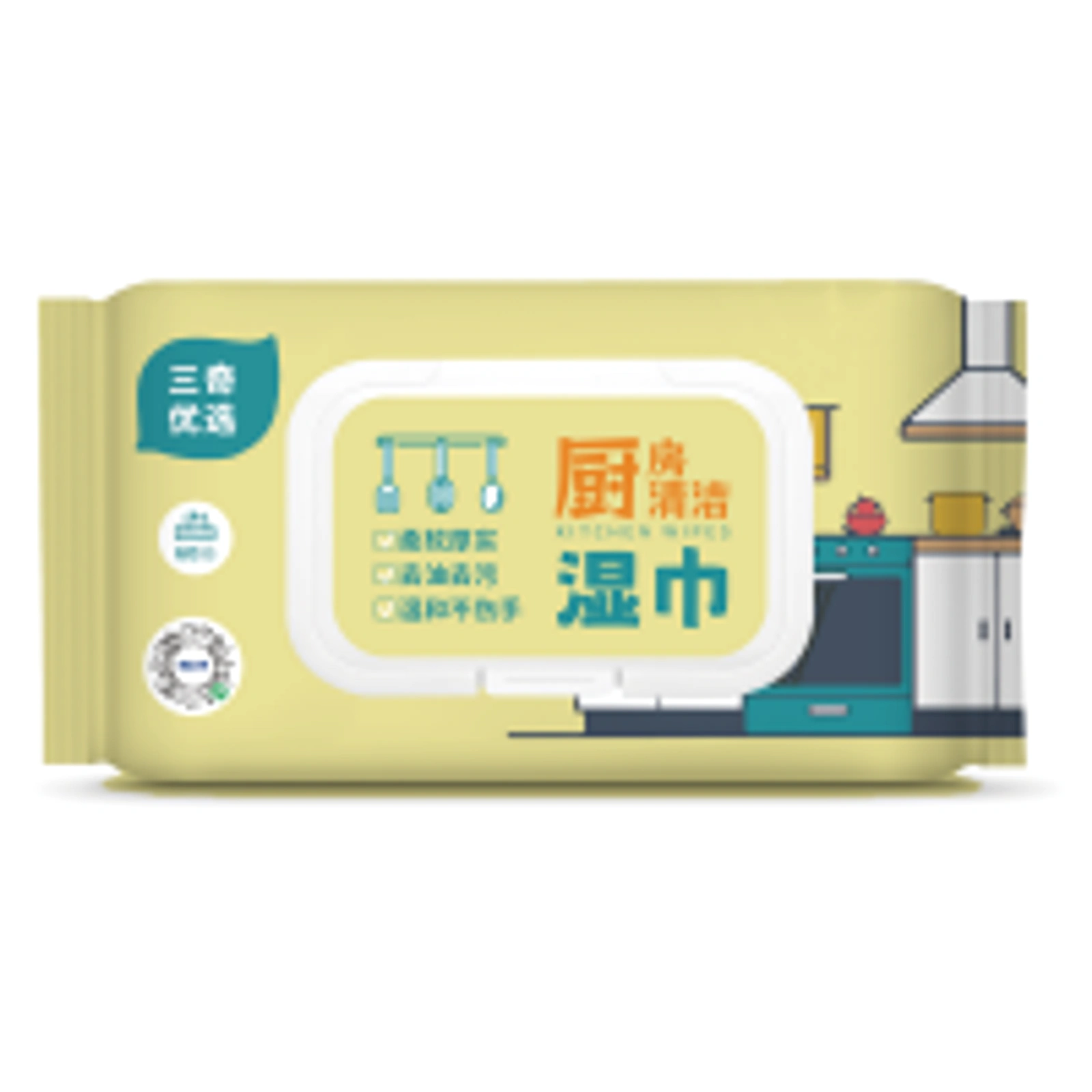 厨房清洁湿巾产品展示